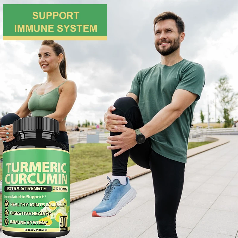 OEM/ODM private label Sports nutrition post workout supplement sports recovery Black Pepper turmeric curcumin capsules