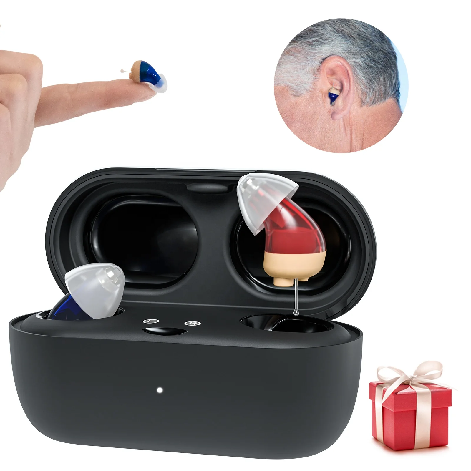 Trending products 2024 new arrivals  hearing aid and earphones invisible hearing aid for the elderly