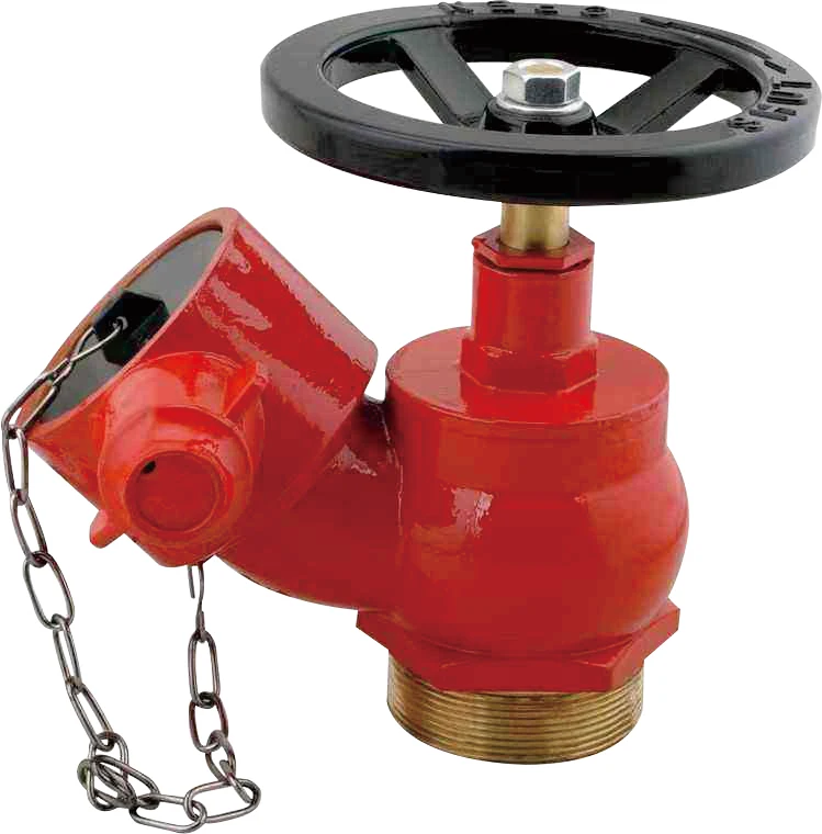 Factory Selling Fire Hydrant 2.5 Inches Brass Oblique Screw Landing Fire Hydrant Indoor Fire Hydrant One Way Valve