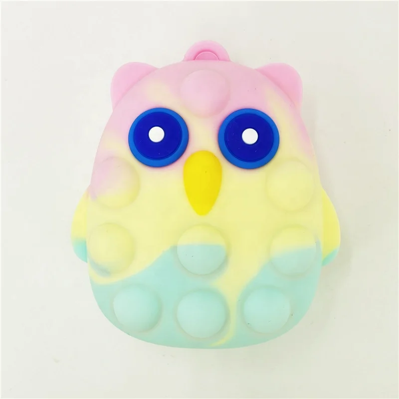 Hiton 2022 Novelty Squeeze Press Silicone Toy Owl Ball Fidget Toys