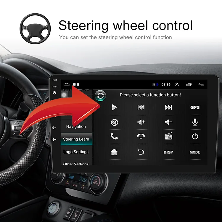 4 Core IPS Car Touch Screen Android Radio Audio With Bluetooth Gps Mirrorlink WiFi Multimedia Player For Suzuki Swift 2005 -2010