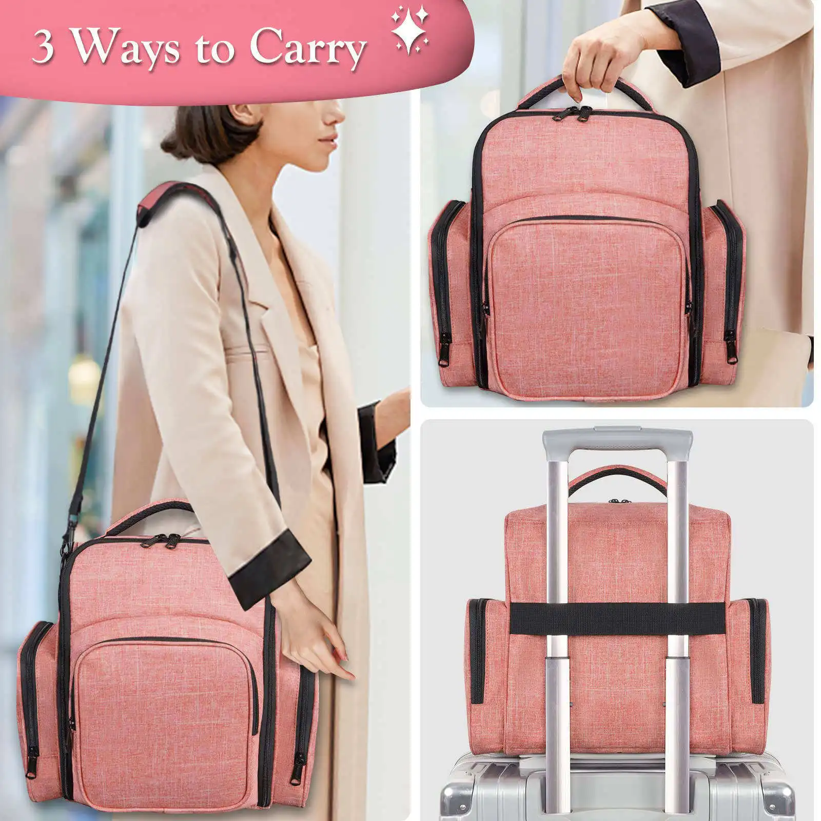 Travel Nail Polish Organizer Custom professional Manicure Tool Bag Backpack Nail Polish Bag Tools Storage Bag