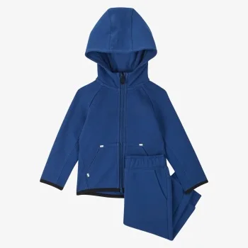 
Kids boy clothing set high quality fleece lightweight boys 2-piece set with zip up hoodie and jogger pants 