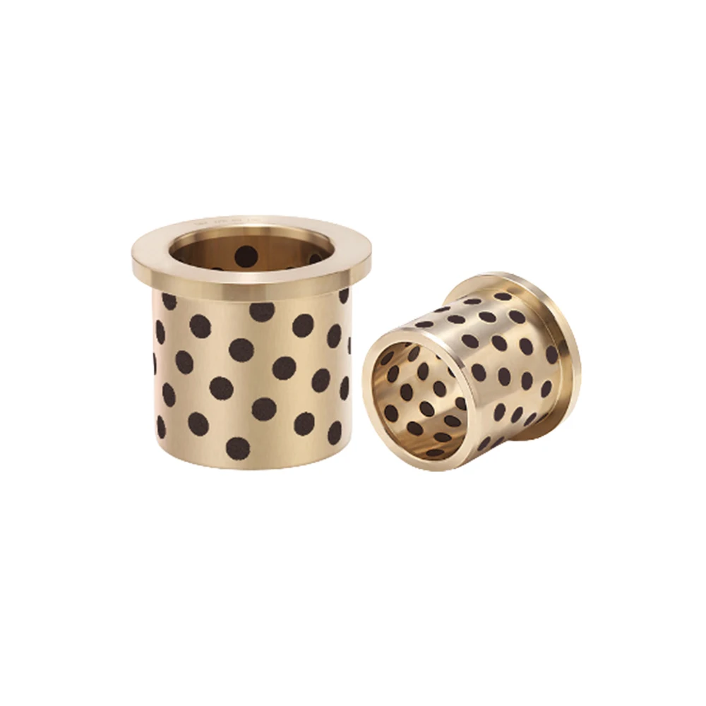 Oilless Phospor Bronze Bushing Brass Steel Graphite Solid Lubricating Graphite Bushes Bearing