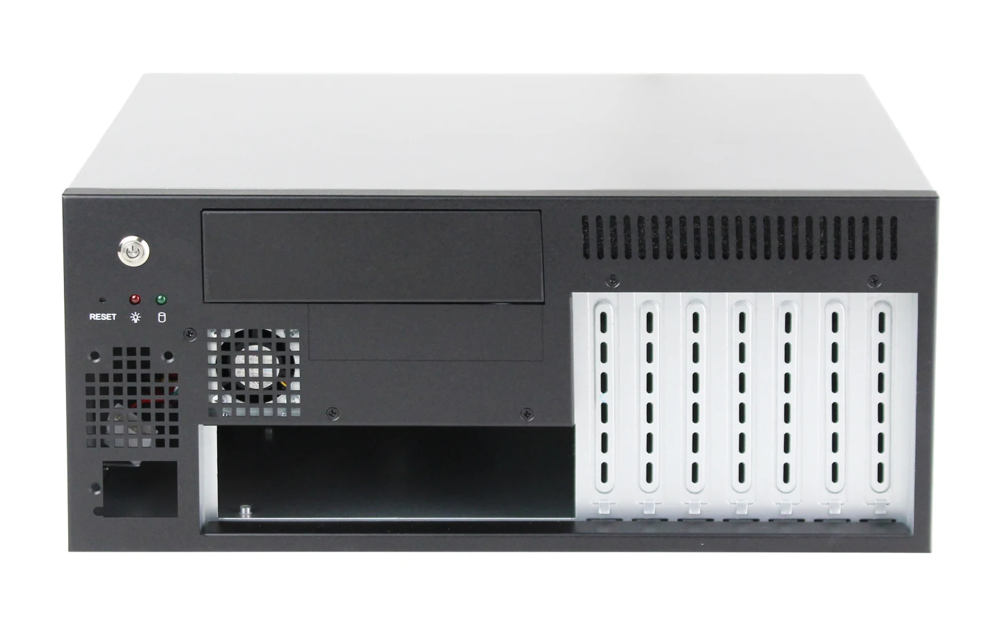 Ipc8120 Odm высококачественный стальной цветной настенный ПК Серверный корпус 7 слотов компактный Atx Материнская плата Flex Psu 3 шт. вентилятор