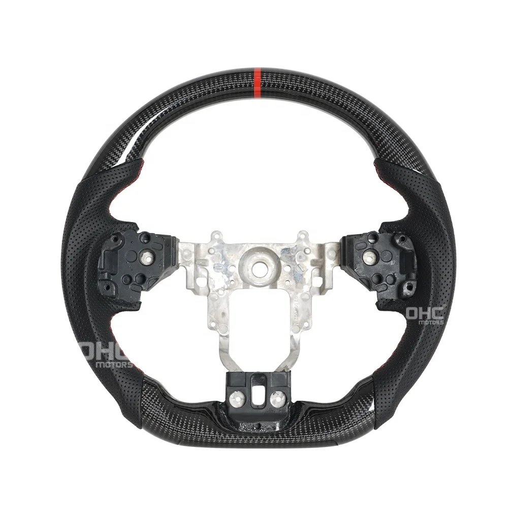 Carbon Fiber Steering Wheel Led For Volante Mitsubishi Evo Evolution Volante Para Lancer 2014 2015 2013 2012 2011 2010 2009 2007