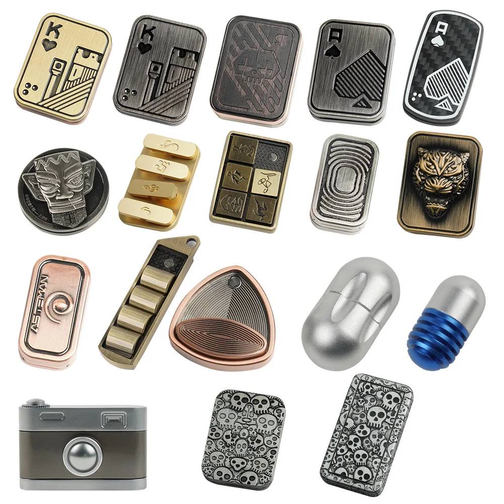 Fidget slider metal magnetic haptic toys edc