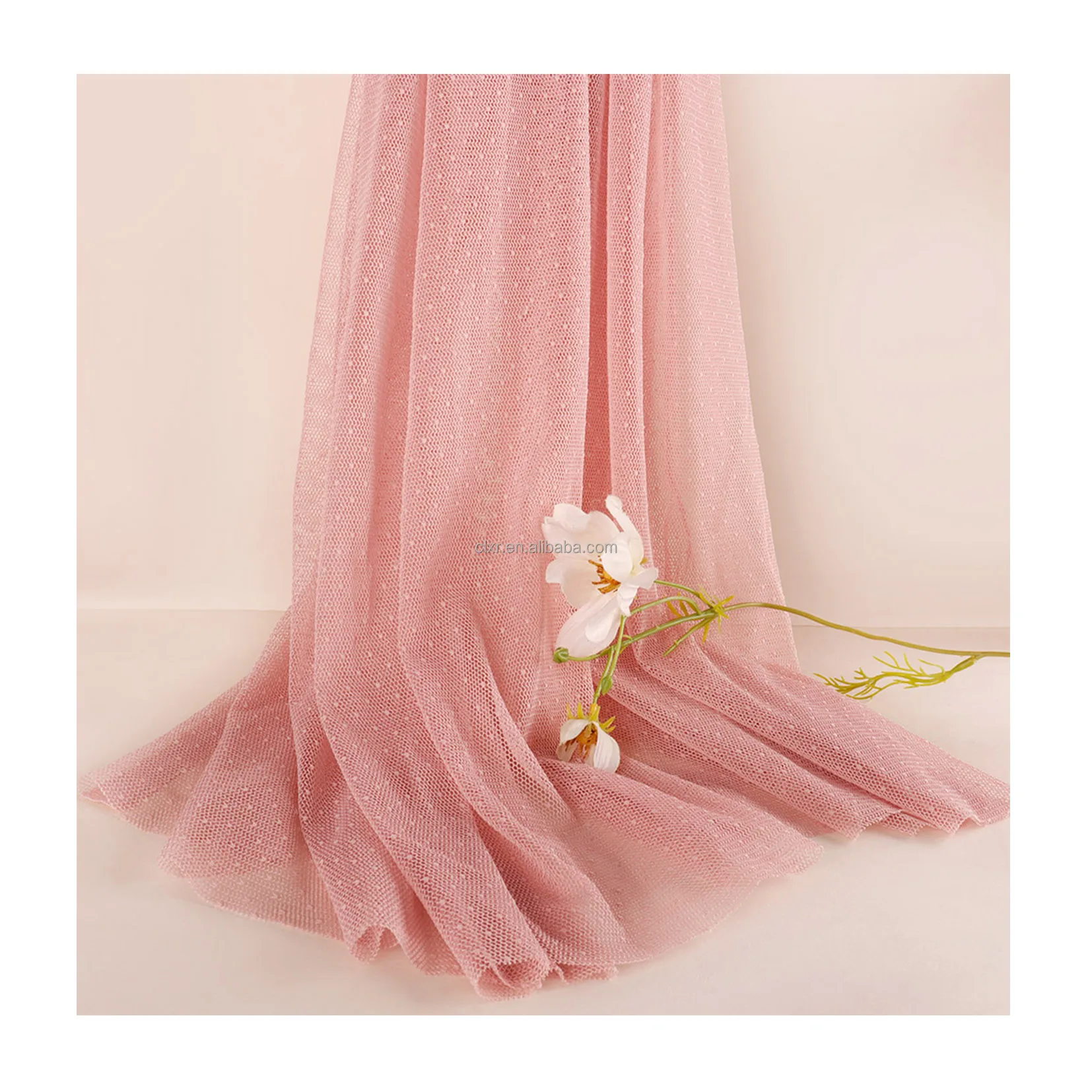 100% Polyester 75D Jacquard Fabric Encrypted Dot Swiss voile Wedding Dress Tulle Bolt Fabrics