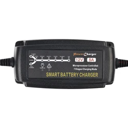 12V Lead Acid battery charger motorcycle 7 stages auto 12 volt battery charger