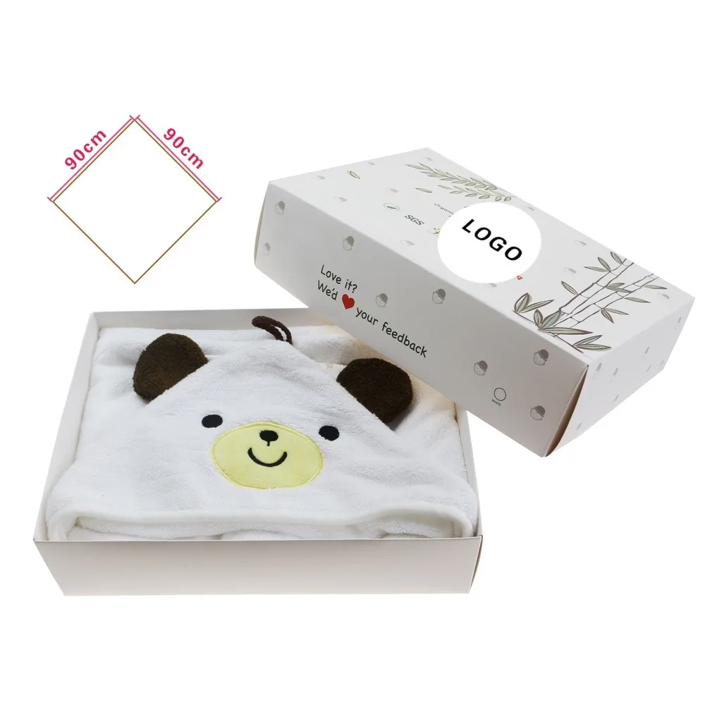 High quality Bamboo Soft Baby Ears Bath Baby Towels With Hood