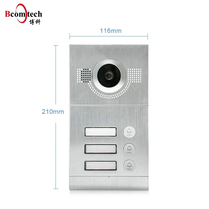 Bcomtech 2018 NEW Design 720P Home Camera 7 inch Touch Screen Video Intercom Support Smart Phone Video Door Phone