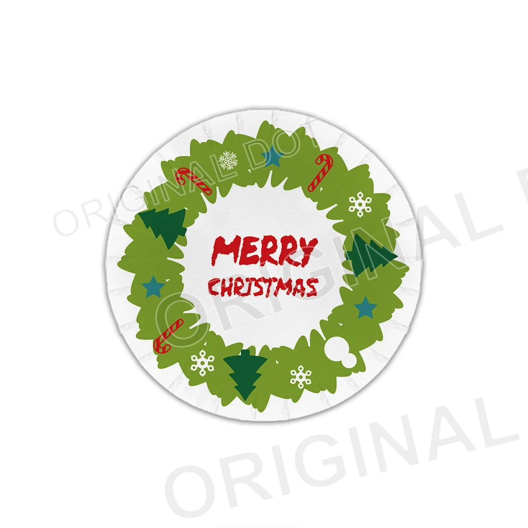 Рождественский венок 2022, бумажная посуда, набор для вечеринки, товары для вечеринок, одноразовая упаковка