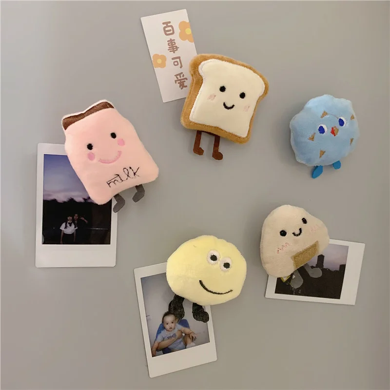 Custom Soft Plush Cartoon Fridge Magnet Eco-friendly Cute Cartoon Plush Dolls Fridge Magnets