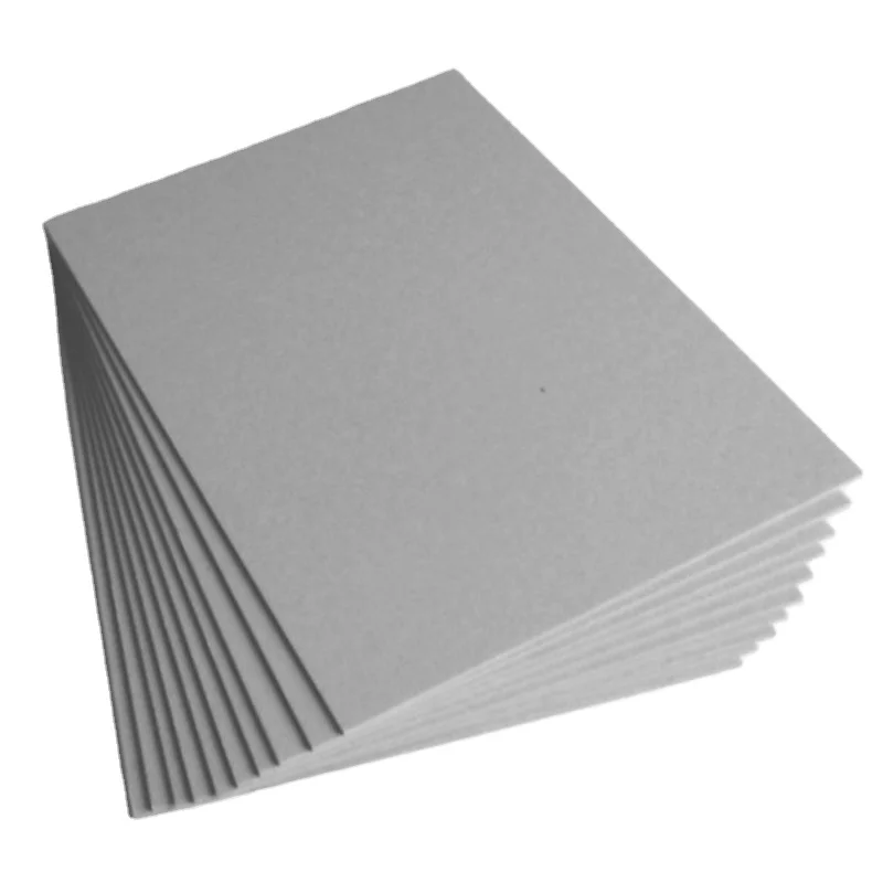 China Factory Paper Board Supplier Grey Back Recycled Materials 300gsm grey Paper Board