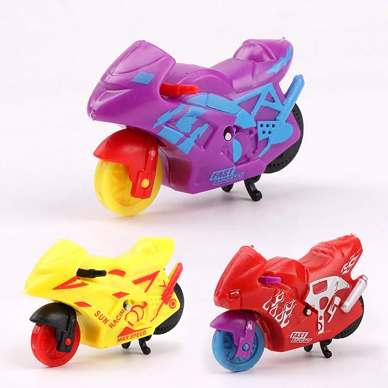 2024 New 4.5 CM Toy Capsules Plastic Pull Pack Racing Motorcycle Toys Pull Back Mini Motorbike For Capsule