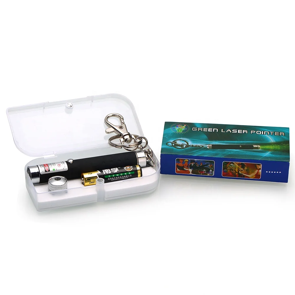 Keychain AAA Battery Green Blue Red Mini Laser Pen for Teaching Guiding Cat