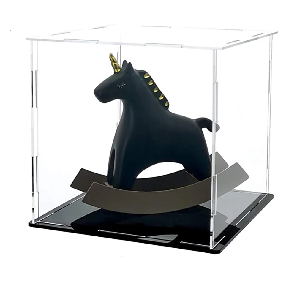 clear stackable plexiglass square big acrylic top  box