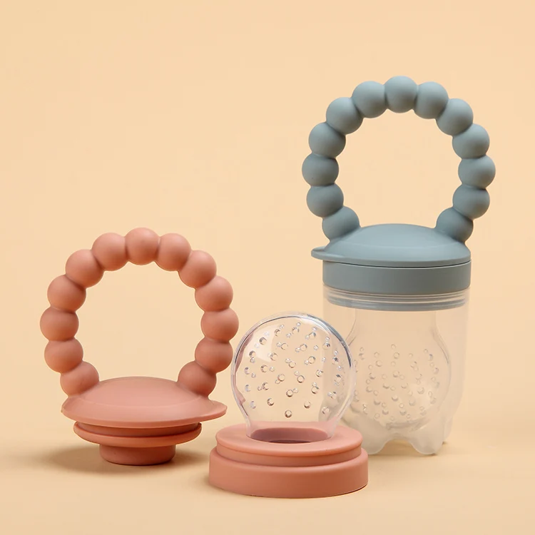 New Infant Teething Toy Teether Bpa Free Fruit Feeder Pacifier Food Grade Hot Baby Food Feeder