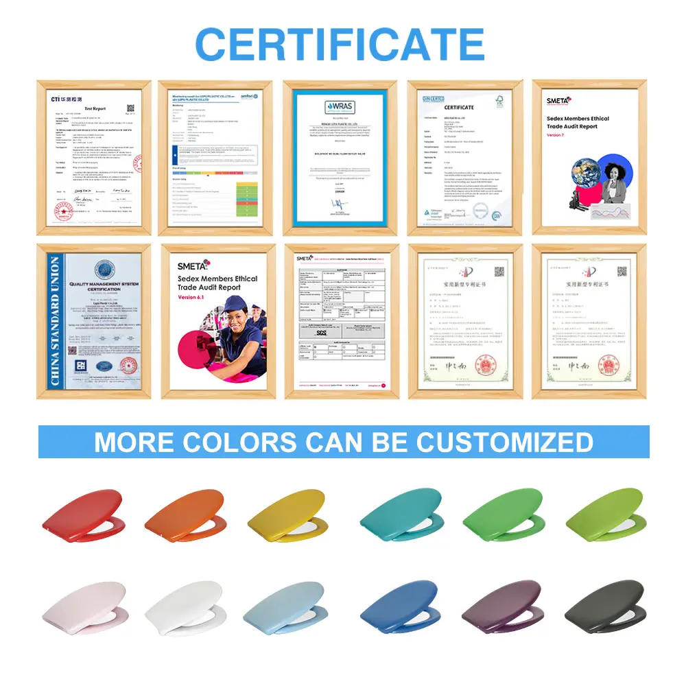 2024 Latest pp Toilet Seat Custom Made Universal Size U Shaped Toilet Seat Cover