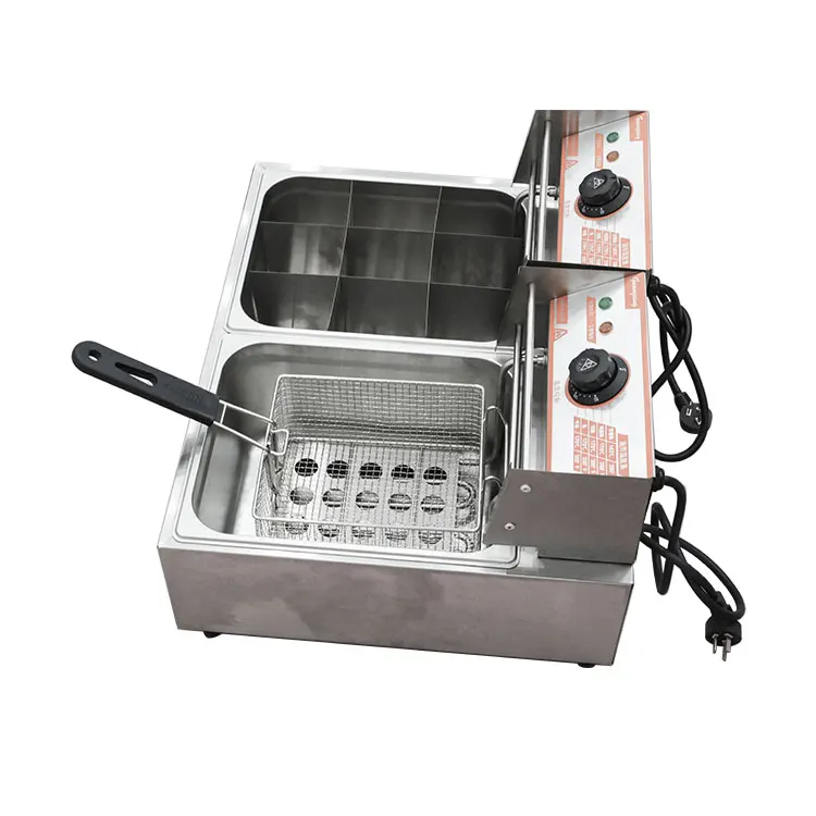Commercial Stainless Steel Industrial Counter Top Electric Deep Fryer