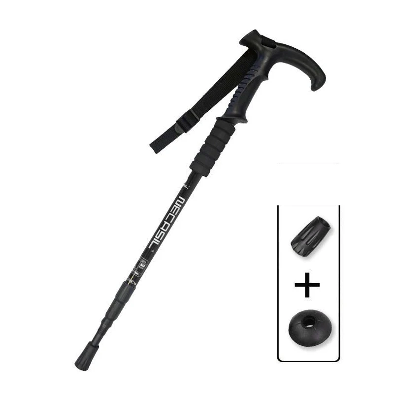 High Quality Hiking Pole Walking Stick Adjustable Mountain Climbing Aluminum Alloy Telescopic Trekking Pole for Outdoor