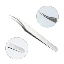 Free shipping Wholesale Glitter Girls Eyelash Tweezers Wholesale Price Custom LOGO Eyelash Extension Stainless Steel frosted