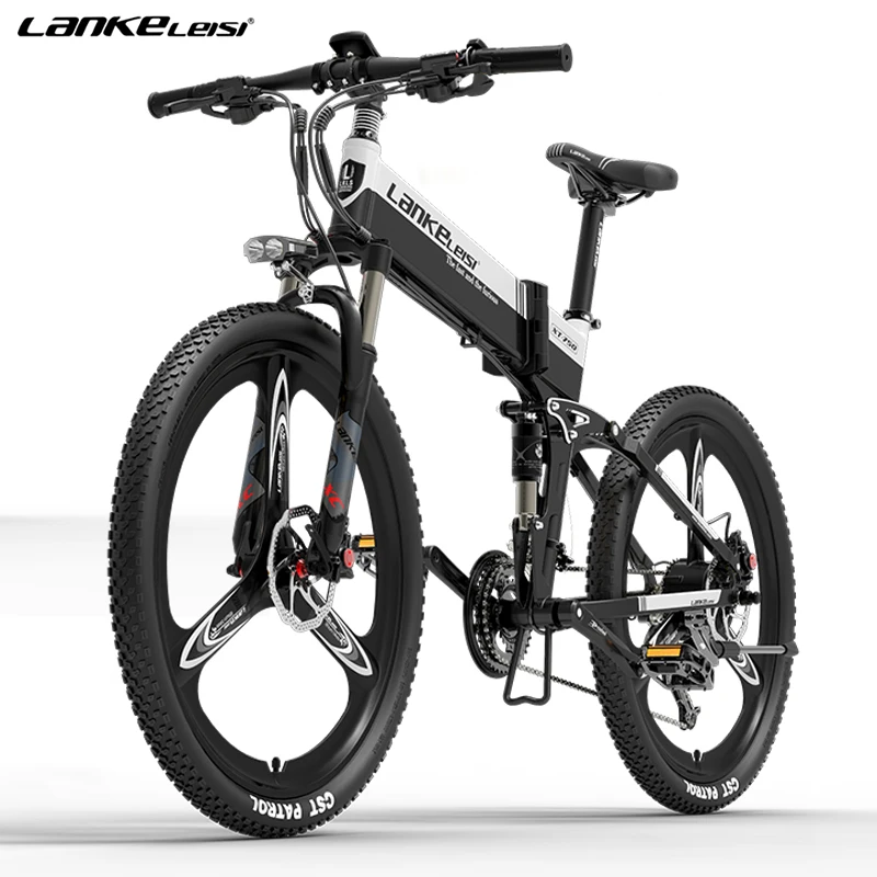 
EU CE certification XT750S 27-speed mountain bike 48V400W 14.5AH lithium battery 26 inch folding electric bicycle 