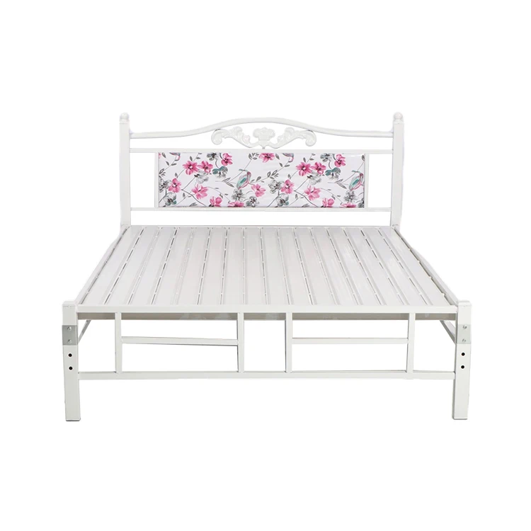 Modern School Cheap Wrought Iron Metal Beds Student Adult Double Deck Frame Bunk Bed