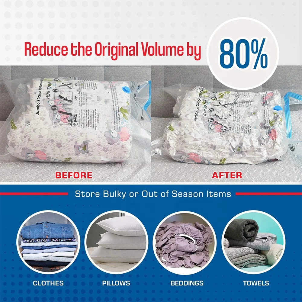 Vacuum bags for clothing best PE+PA vacuum seal bag