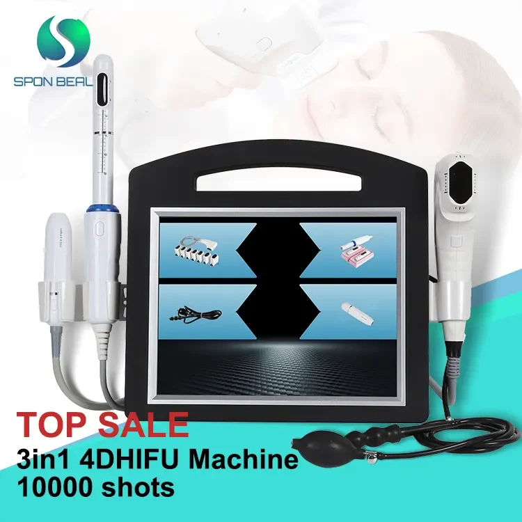 2 in 1 4D +  MINI Focused Ultrasound Machine Portable Anti Wrinkle Face Lift Skin Tightening Ultrasonic Machine 3D 4D 5D Machine