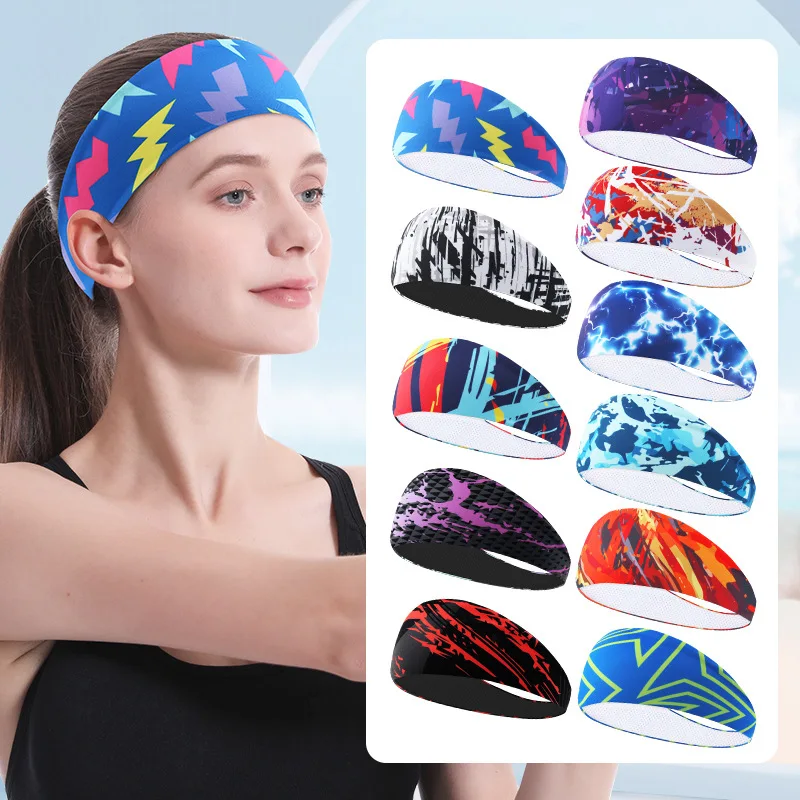 manufacturer winter men women girls karate tennis wide workout bandana hair sweatband headband with logo