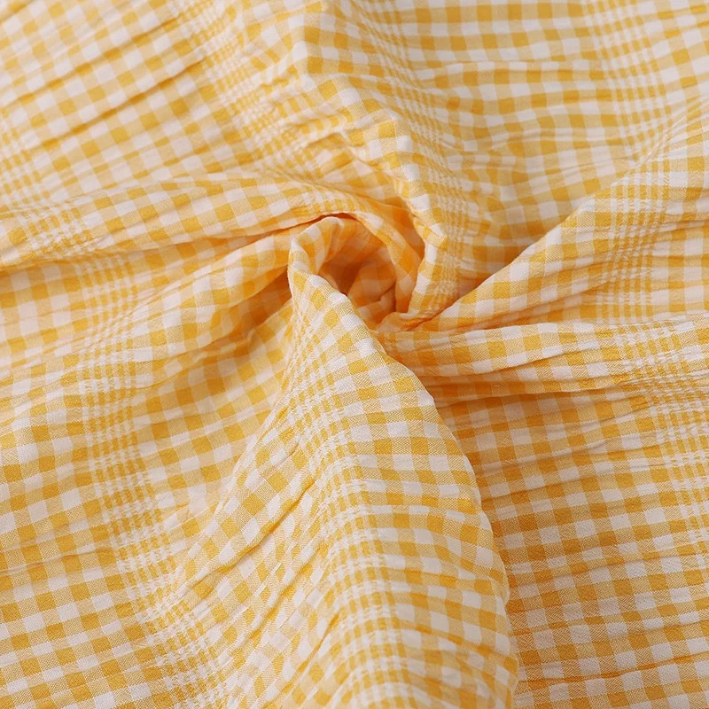 Stock T/C/Spandex pin check fabric,  wholesale check fabric