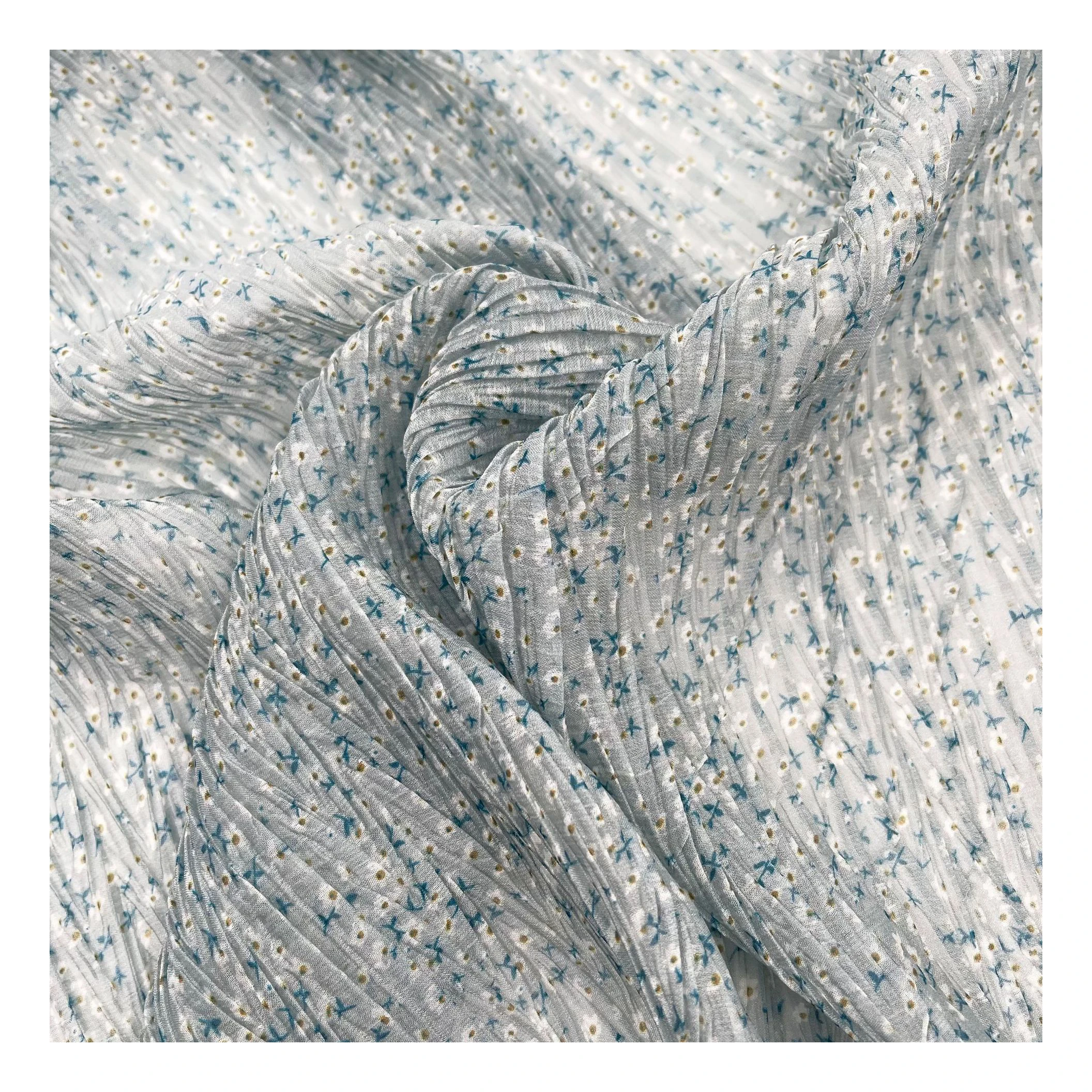 printed 25gsm dirac somali light and transparent stock silk chiffon crepe fabric for scarf and dress polka dot chiffon fabric