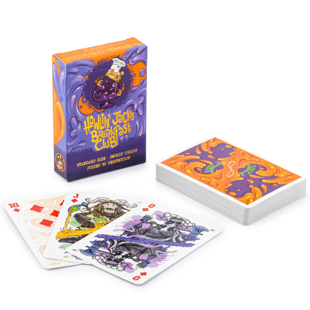 Custom Logo Printing Poker Smooth Waterproof Gold Plated Creative Gift Durable Paper Poker Playing Card