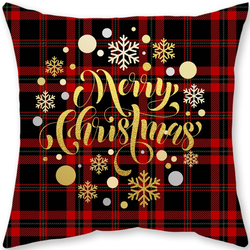 18x18 дюймов 40x40 см индивидуальный домашний диван-кровать Свадебный принт в красную и зеленую клетку Рождественские декоративные подушки Роскошная подушка