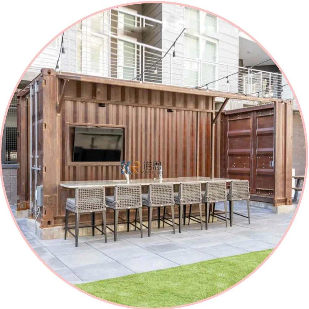 2024 Food Trailer Container Style Food Business Service Container House Truck With Window Terrace Moving Cart