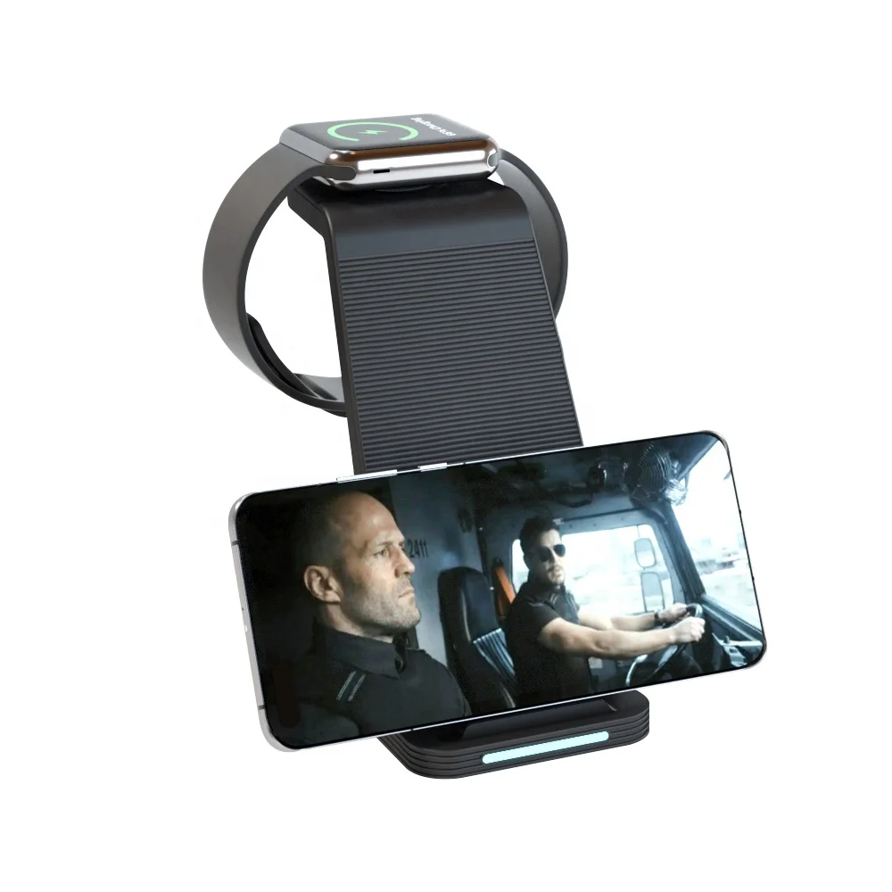 Amazon hot selling 3 in 1 Wireless Charger for iPhone i Watch Air Pods Wireless Charger Multi-function Stand wireless charger