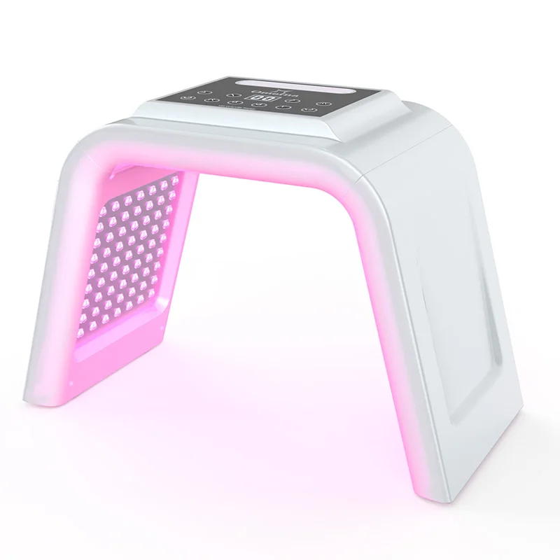 2022 Tri-folding led facial face lifting pdt light therapy machine device with cold spraying