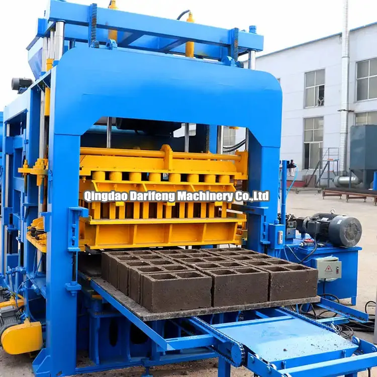 your best choice automatic fly ash block making machinery production line QT15-15 concrete block machine in Bangladesh for sale