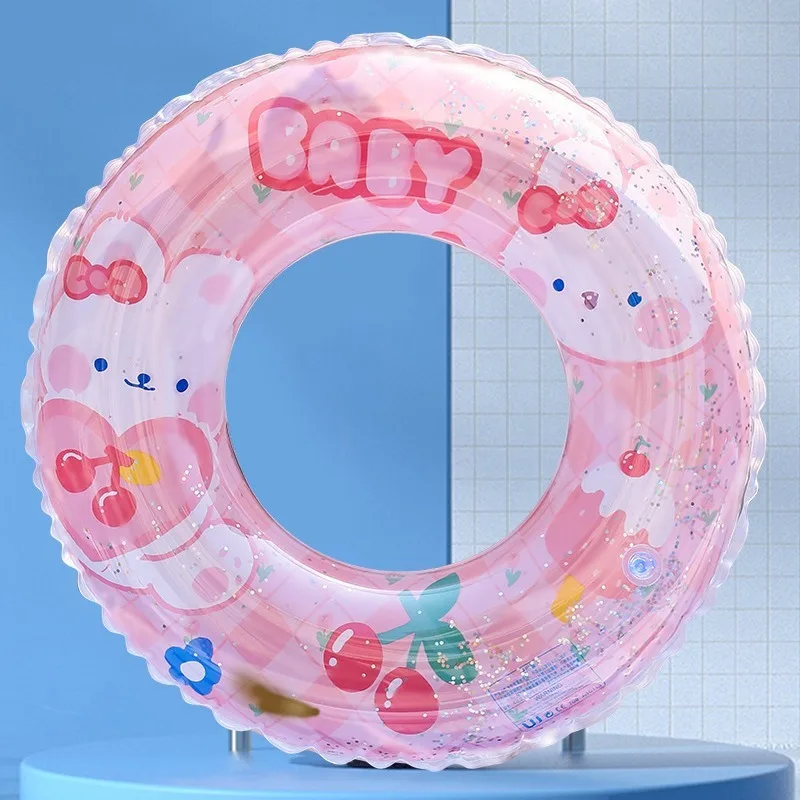 hot selling Brown Pink Colorful Donuts Pool Floats kids adults inflatable swim buoy donut floating swimming ring