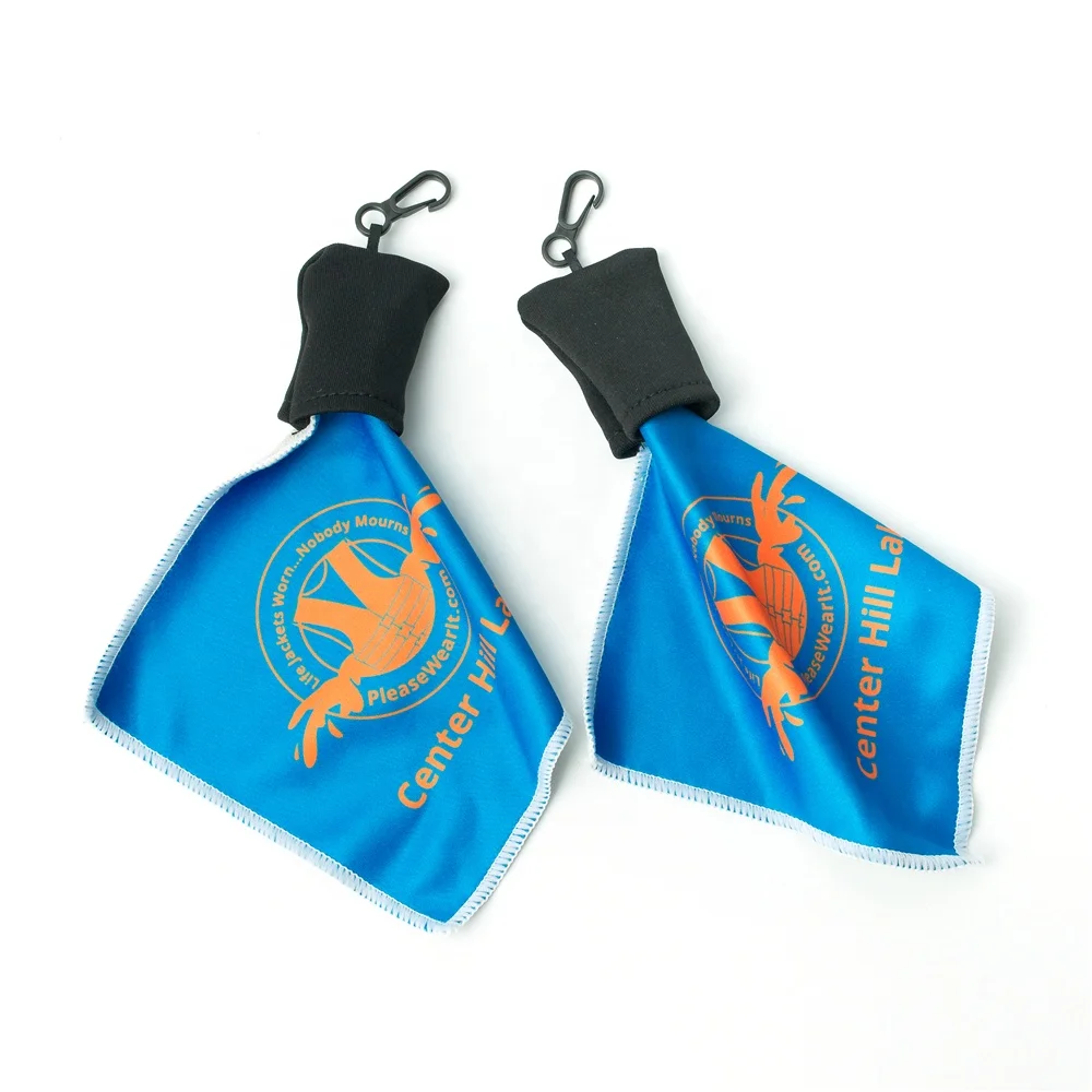 mini microfiber glasses cleaning cloth with carry pouch