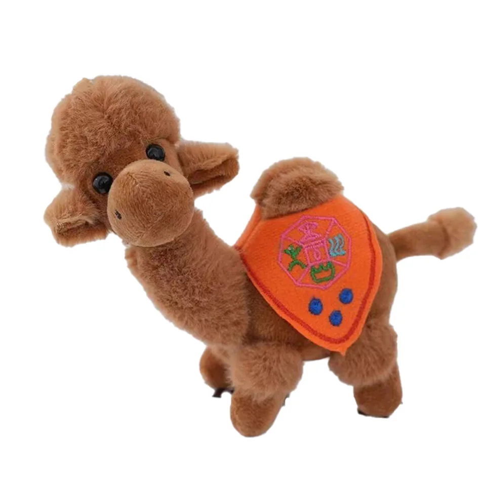 Cute camel pendant plush toy cartoon Dunhuang desert camel doll key chain plush toy