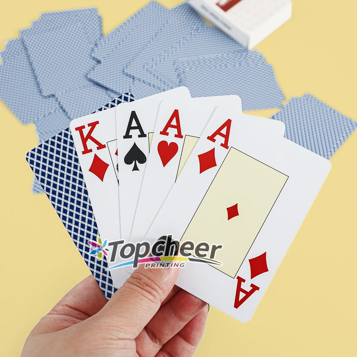 Customized Logo Black Poker Playing Cards 100% Plastic PVC Waterproof Luxury Playing Cards Printed Factory