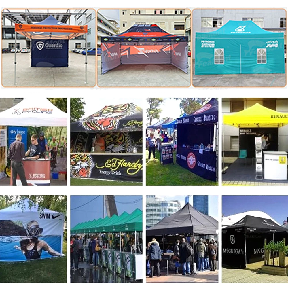 FEAMONT Custom Design Folding Tents 10X10 Pop Up Tent Market Promotional Gazebo Canopy Tent