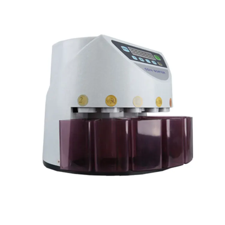 CS-5501-3 Auto Coin Sorter Portable Coin Counter Machine Electric Coin Sorter Metal Component Identification Sensor