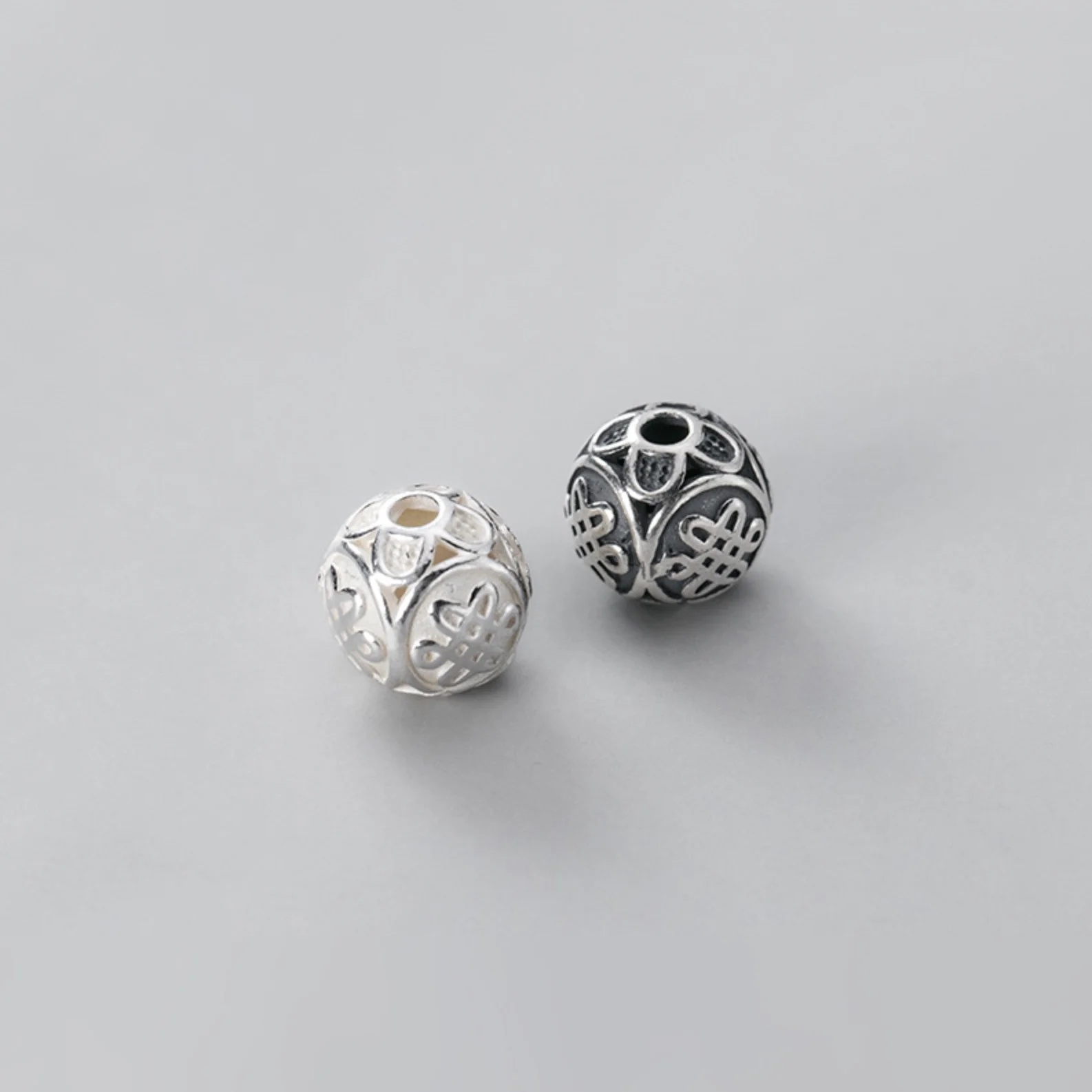 Sterling Silver TIBETAN SILVER ROUND SPACER BEADS 12mm JEWELLERY MAKING S0926