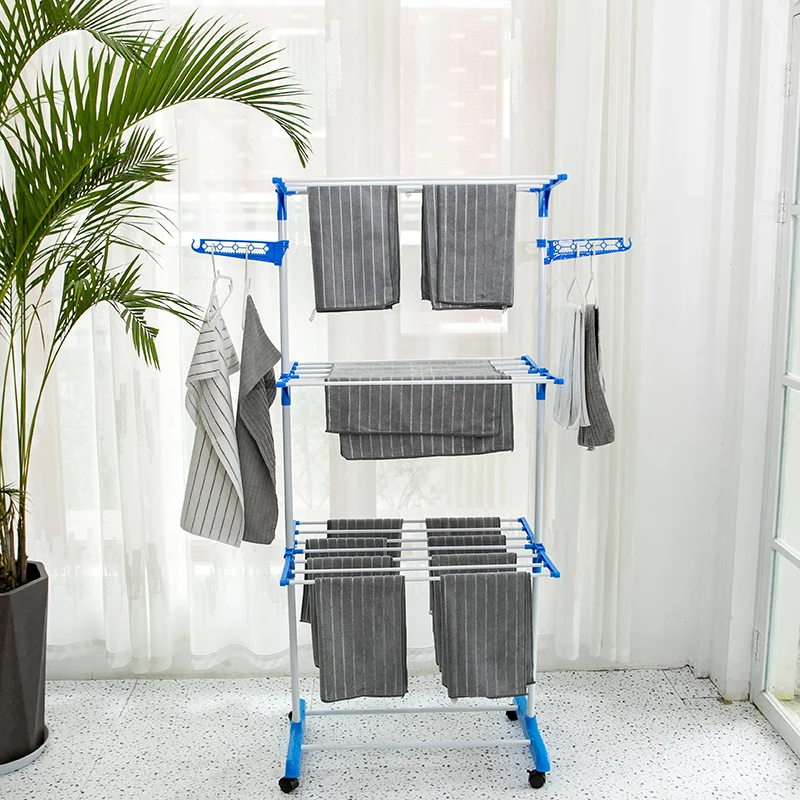 Factory cheapest direct sales balcony outdoor convenient drying clothes rack drying rack clotheshorse