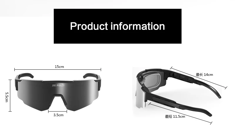 Jiepolly Uv400 Cycling Eyewear Fishing Glasses Polarized Frame Lenses Goggles Outdoor Sunglasses Sport Sun Glasses Polarized