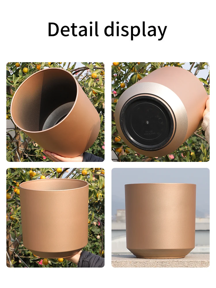 Home & Garden Multi-Color Bulk Sale Cheap Different Sizes Round Cylinder Plastic Flower Plant Pot Planter 1 to 20 Inch