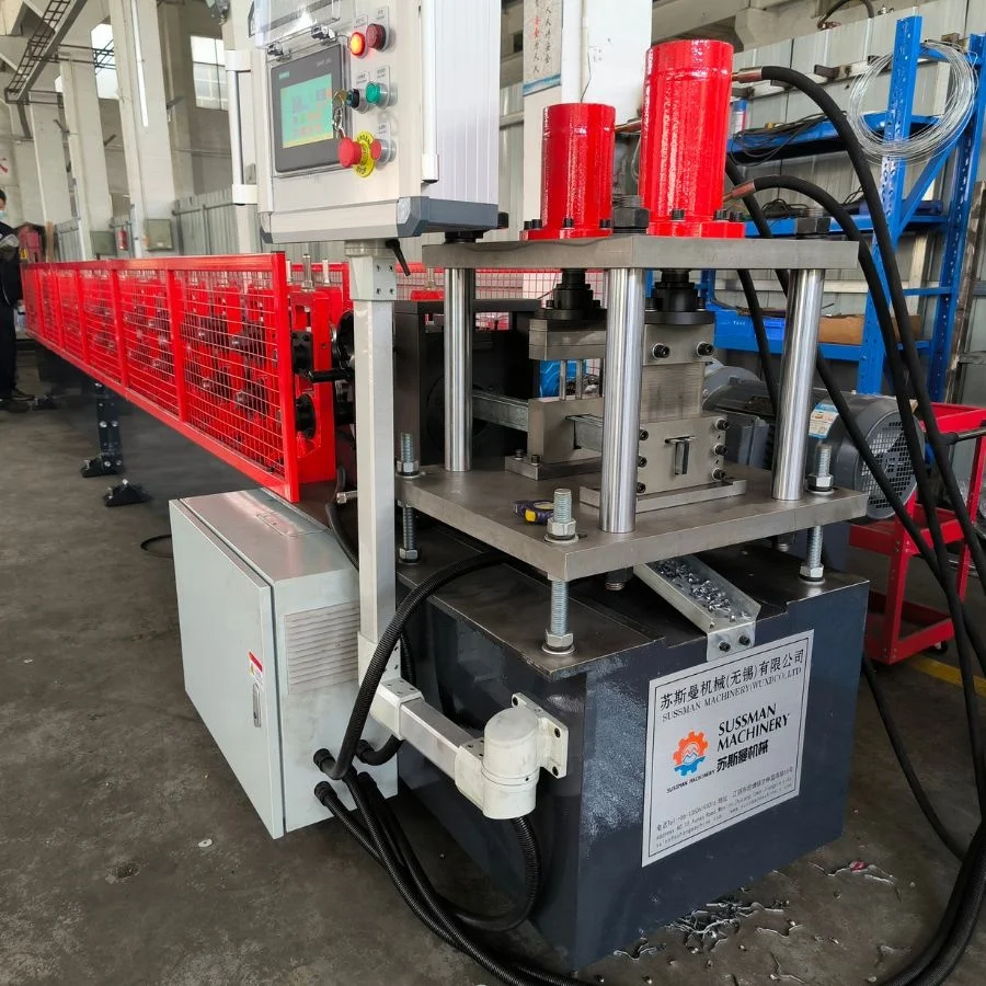 24 Gauge Galvanized Steel Garage Door Strut (U-Bar) Profile Roll Forming Making Machine for Reinforcement